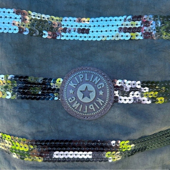 KIPLING Large Shopper Double Handle Shoulder Tote w/ Sven the Gorilla Charm NWOT - Picture 6 of 11